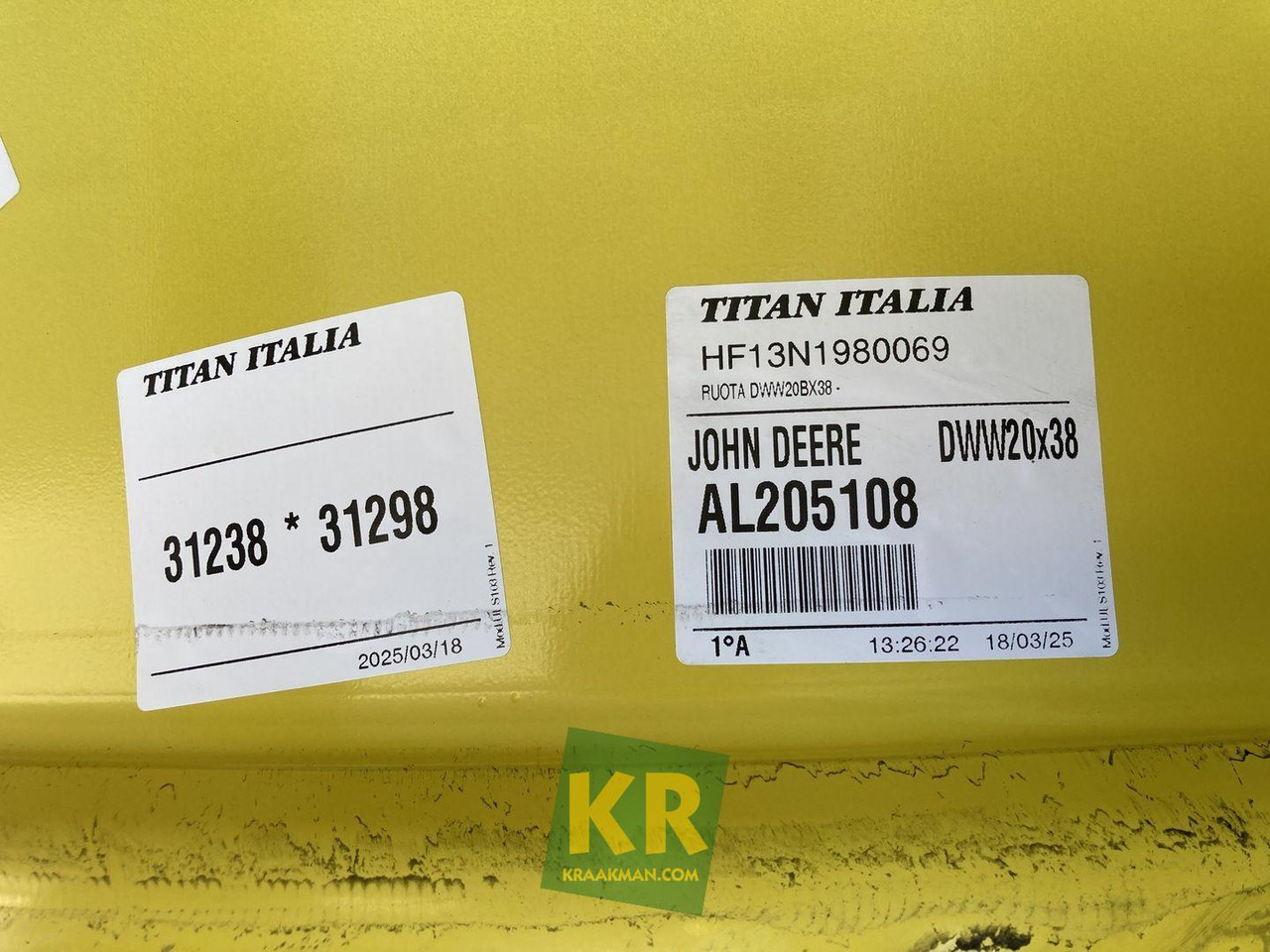 John Deere 18 X 38 velg - Джанта за Трактор: снимка 4 John Deere 18 X 38 velg - Джанта за Трактор: снимка 4