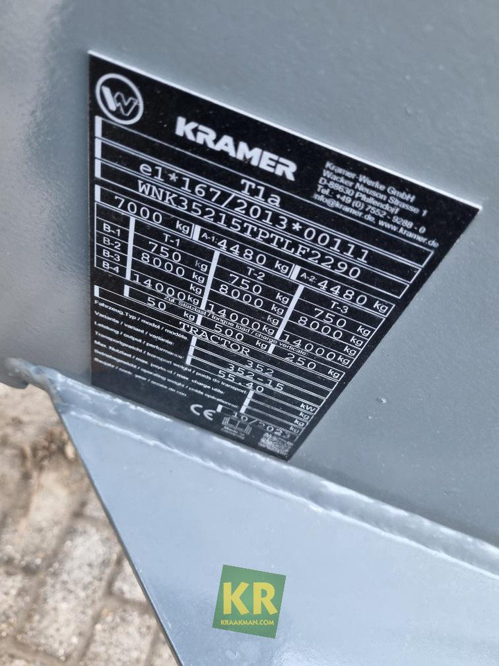 KL35.8T Kramer - Телескопичен колесен товарач: снимка 3 KL35.8T Kramer - Телескопичен колесен товарач: снимка 3