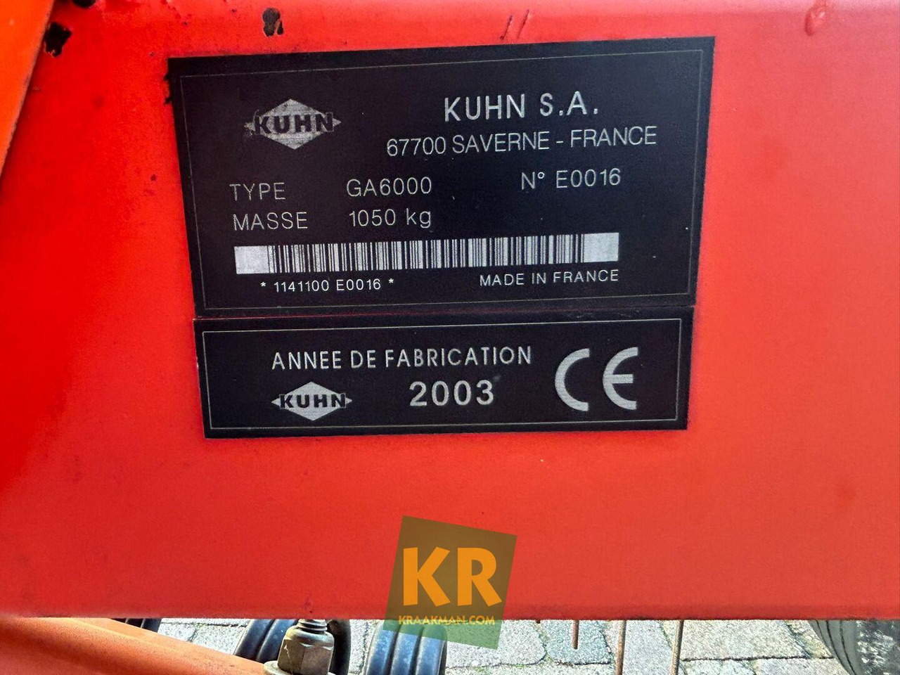 Kuhn GA 6000 - Гребло/ Сенообръщачка: снимка 2 Kuhn GA 6000 - Гребло/ Сенообръщачка: снимка 2