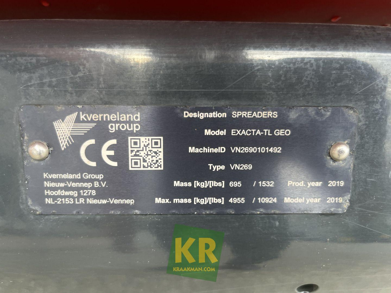 Kverneland Exacta TL - Тороразпръсквачка: снимка 5 Kverneland Exacta TL - Тороразпръсквачка: снимка 5