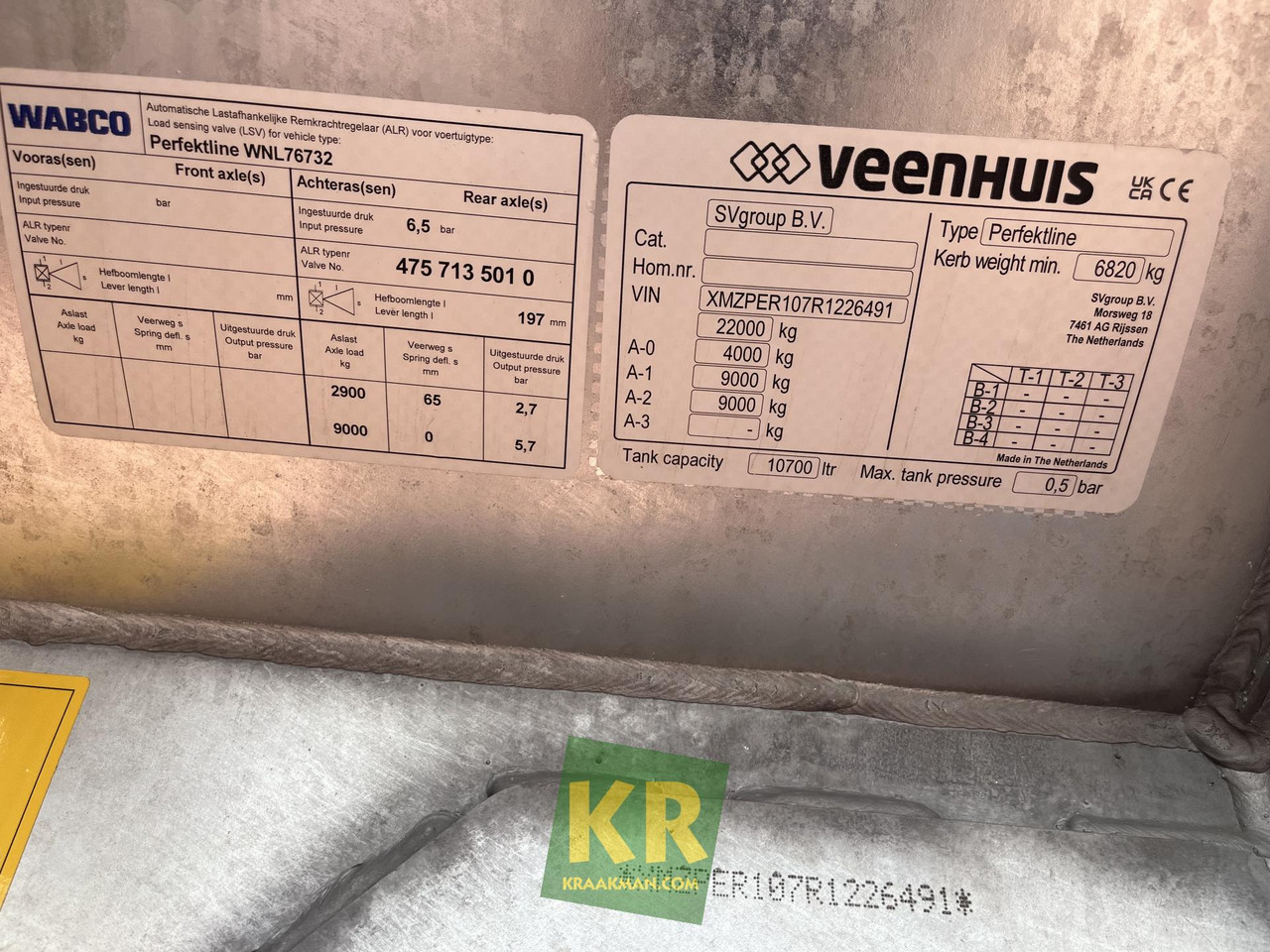 Veenhuis Perfektline - Цистерна за течен тор: снимка 4 Veenhuis Perfektline - Цистерна за течен тор: снимка 4