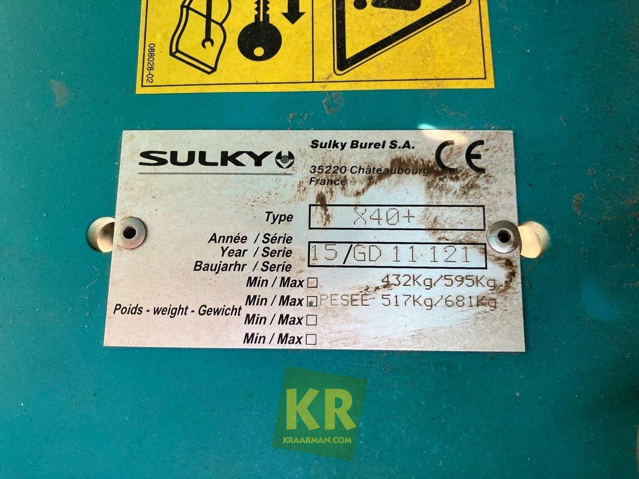 X40 Kunstmeststrooier Sulky - Тороразпръсквачка: снимка 5 X40 Kunstmeststrooier Sulky - Тороразпръсквачка: снимка 5