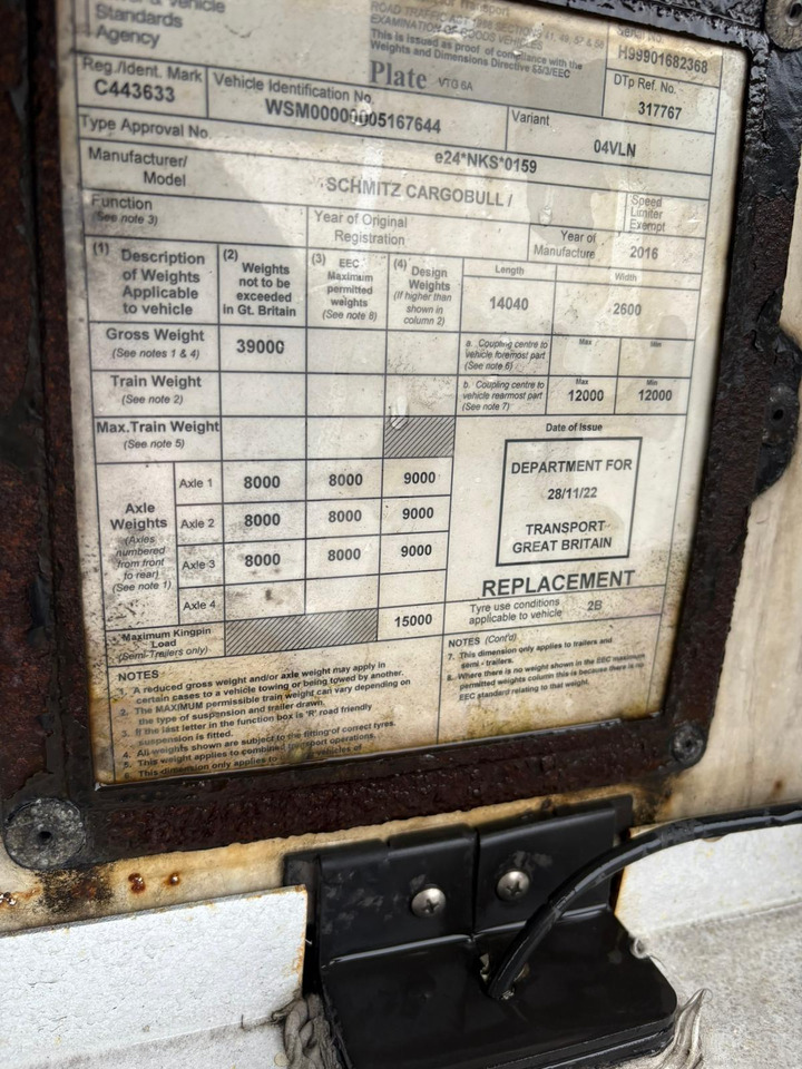 2012 Gray & Adams 10.4m Fridge Trailer – BTK110 - Рефрижератор полуремарке: снимка 5 2012 Gray & Adams 10.4m Fridge Trailer – BTK110 - Рефрижератор полуремарке: снимка 5