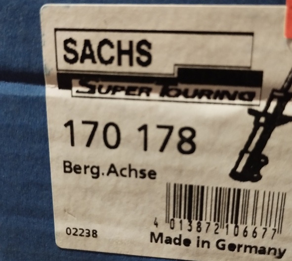 AMORTYZATOR BPW 170178 SACHS - Амортизатор за Ремарке: снимка 2 AMORTYZATOR BPW 170178 SACHS - Амортизатор за Ремарке: снимка 2