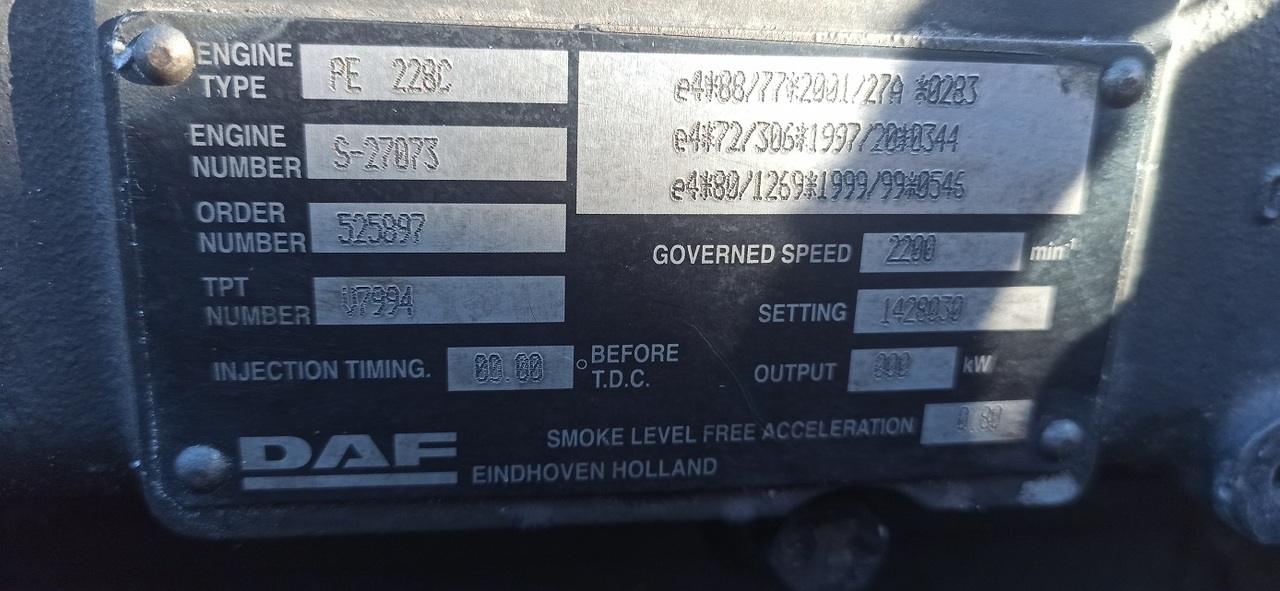 DAF 2 x CF 75 310 PE228 C - Двигател и части за Камион: снимка 5 DAF 2 x CF 75 310 PE228 C - Двигател и части за Камион: снимка 5