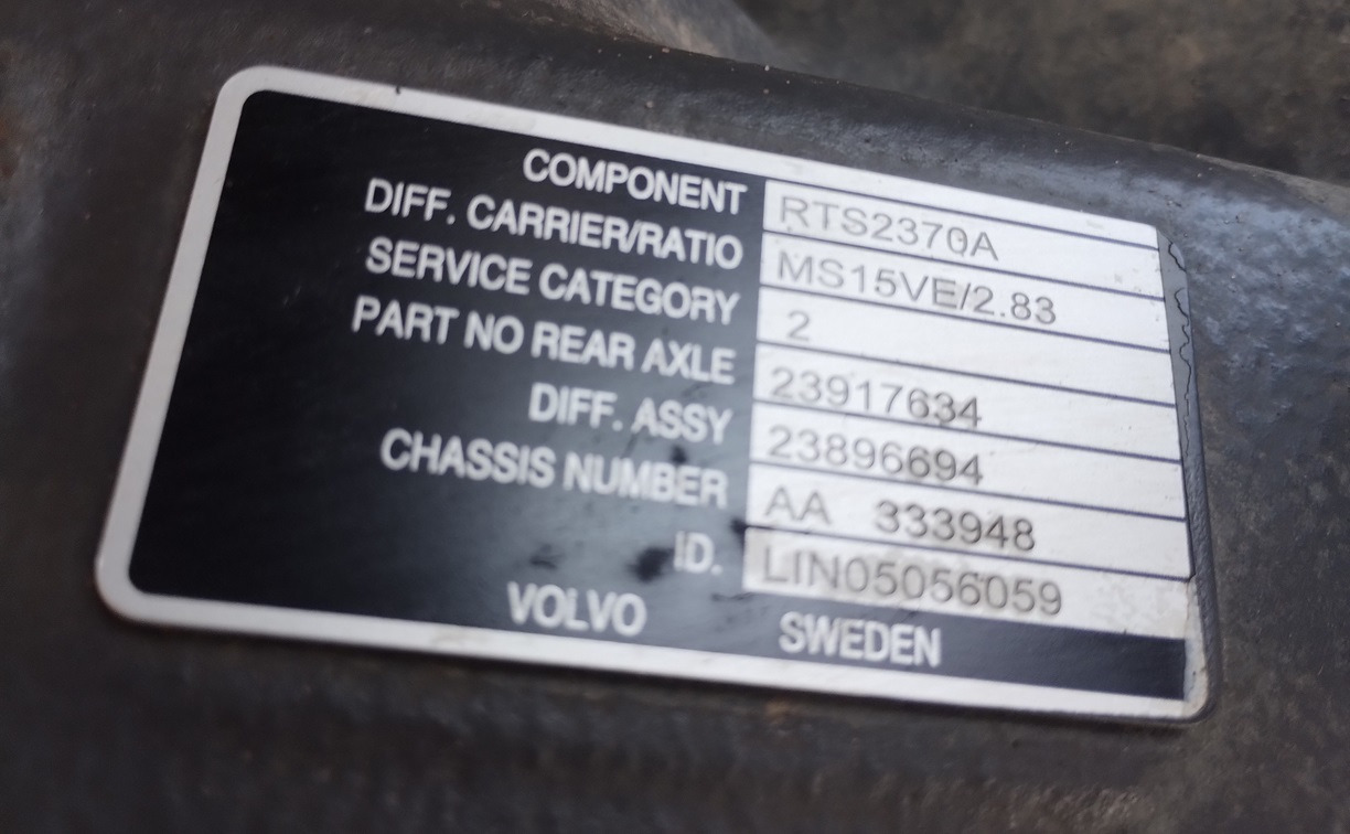 VOLVO FH 6X4 2023 RTS2370A 2.83 LIFTING AXLE - Ос и части: снимка 3 VOLVO FH 6X4 2023 RTS2370A 2.83 LIFTING AXLE - Ос и части: снимка 3