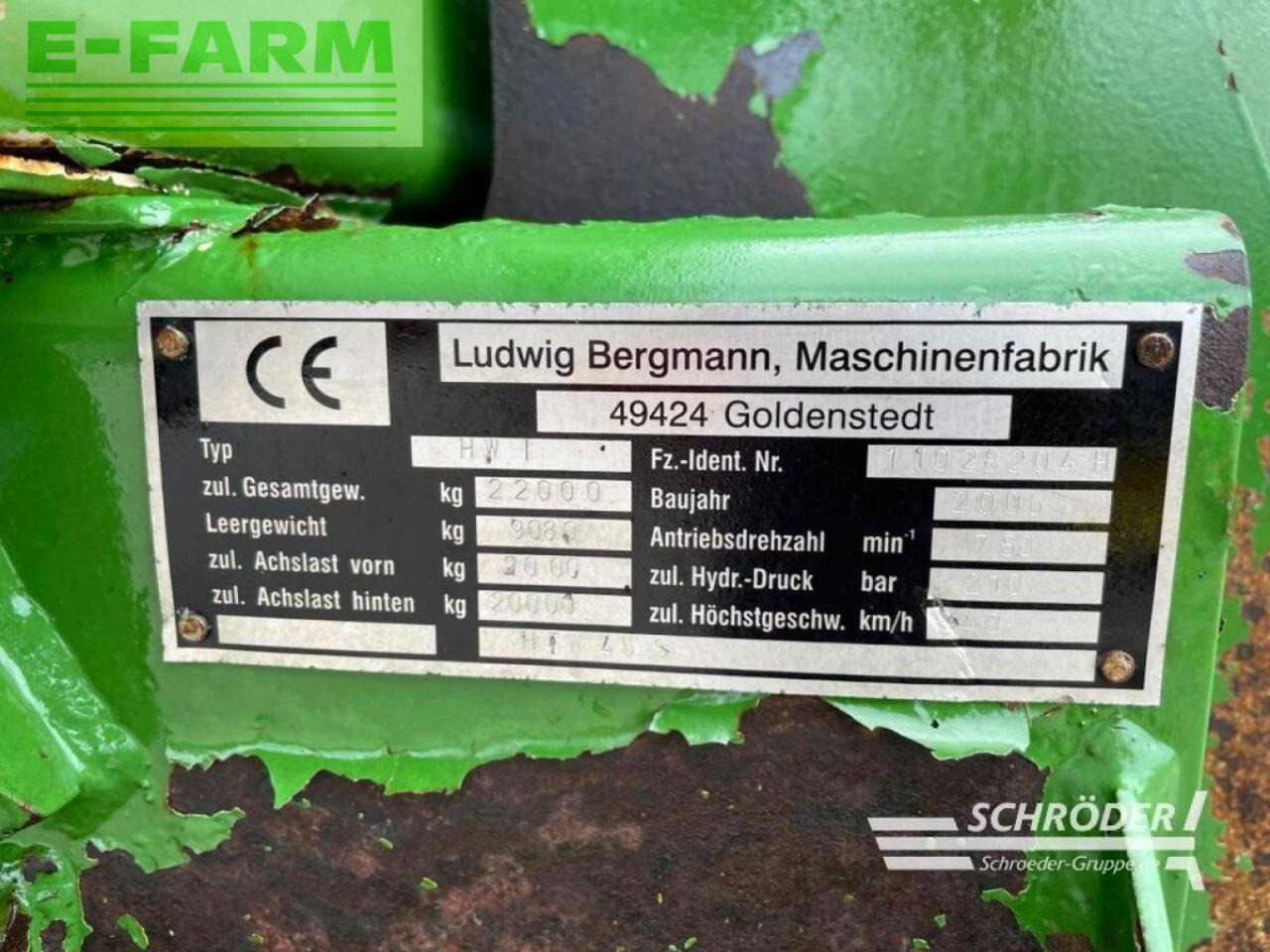 Селскостопанско ремарке самосвал Bergmann htw 45 s: снимка 22 Селскостопанско ремарке самосвал Bergmann htw 45 s: снимка 22