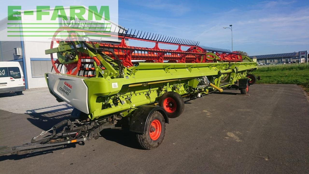 CLAAS convio flex 1380 + transportwagen 4-rad gelenkt - Хедер: снимка 1 CLAAS convio flex 1380 + transportwagen 4-rad gelenkt - Хедер: снимка 1