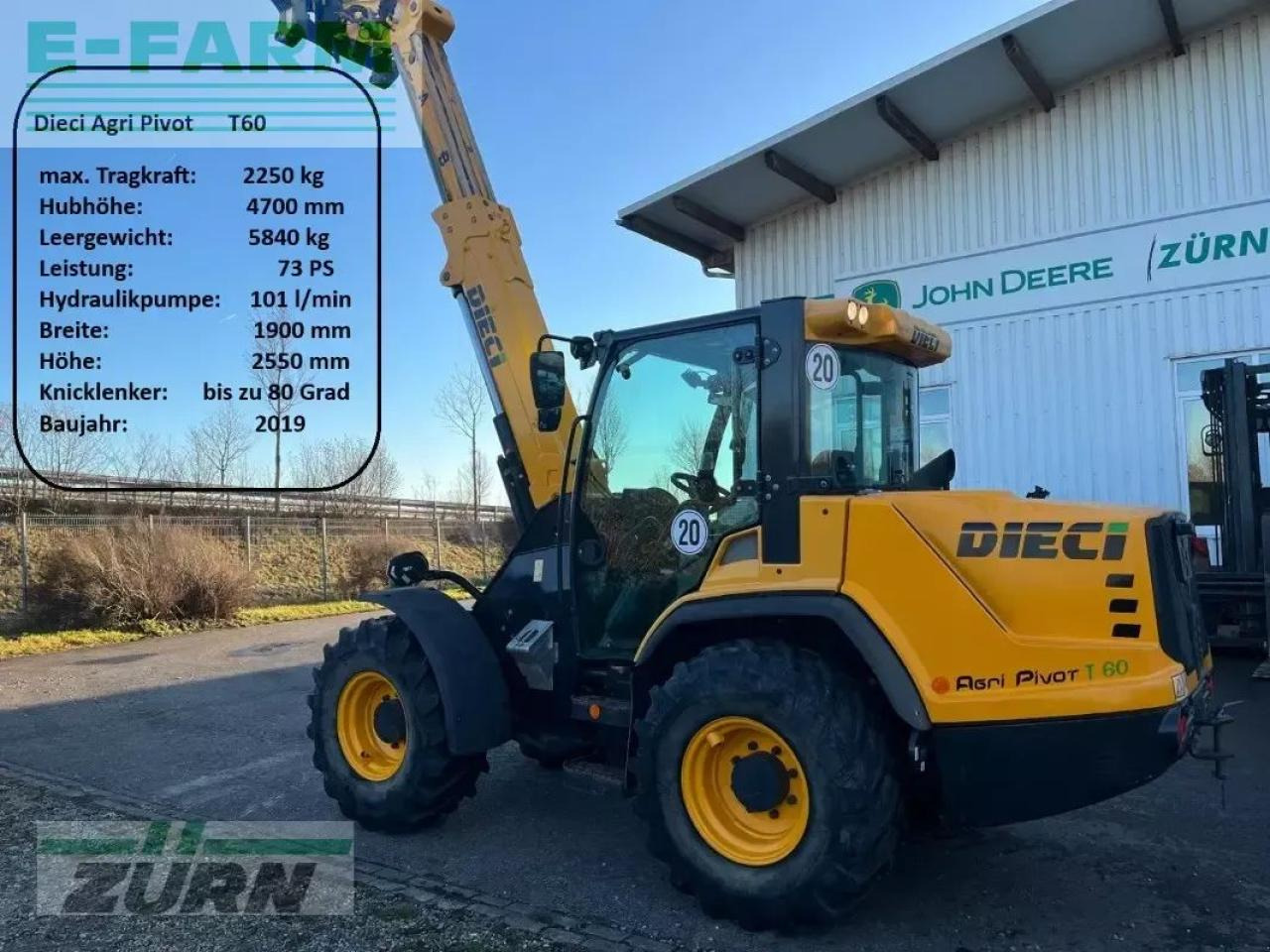 Dieci agri pivot t60 teleskopradlader - Мини багер: снимка 1 Dieci agri pivot t60 teleskopradlader - Мини багер: снимка 1