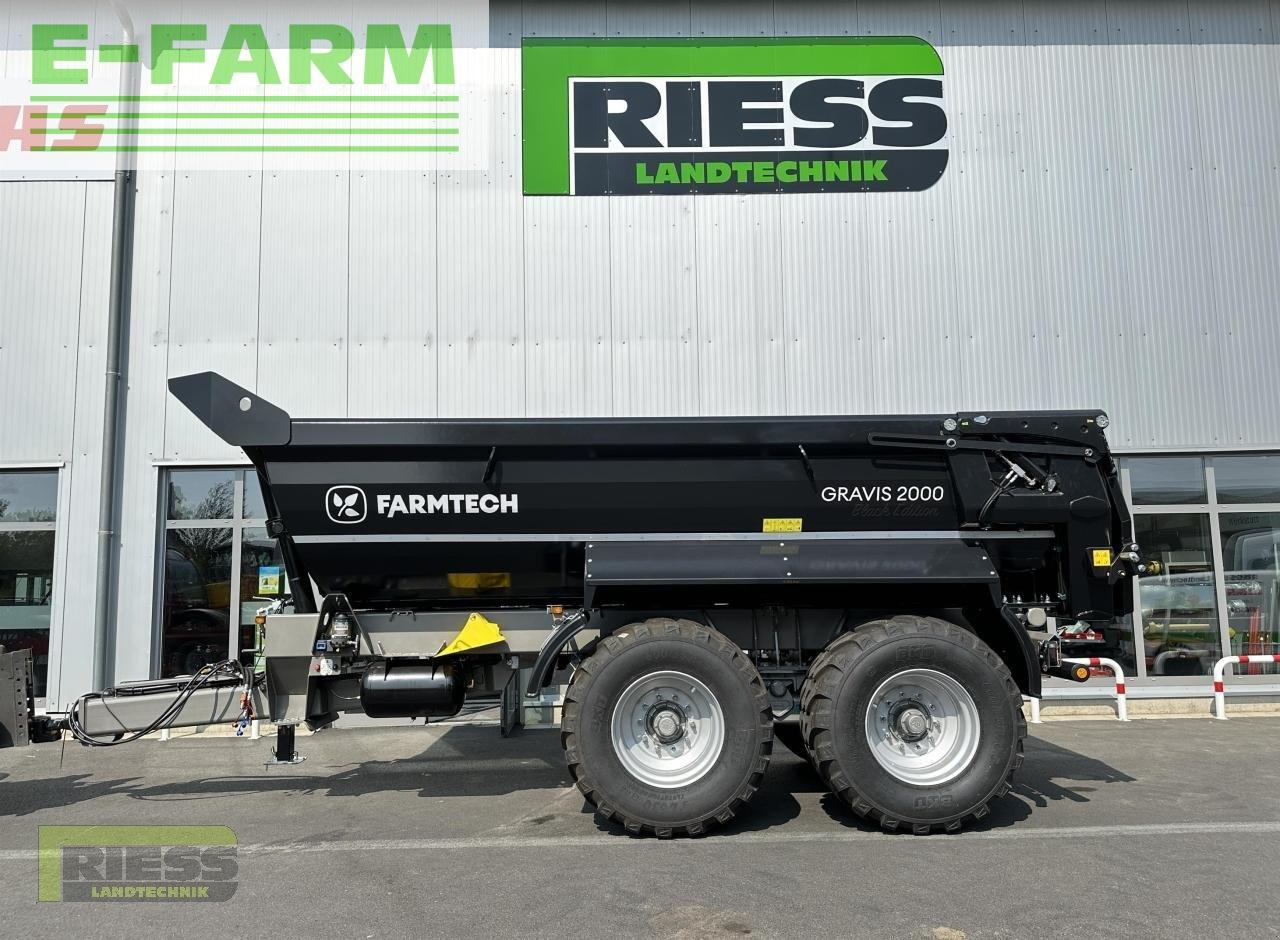 Селскостопанско ремарке самосвал Farmtech gravis 2000 hardox black edition: снимка 9