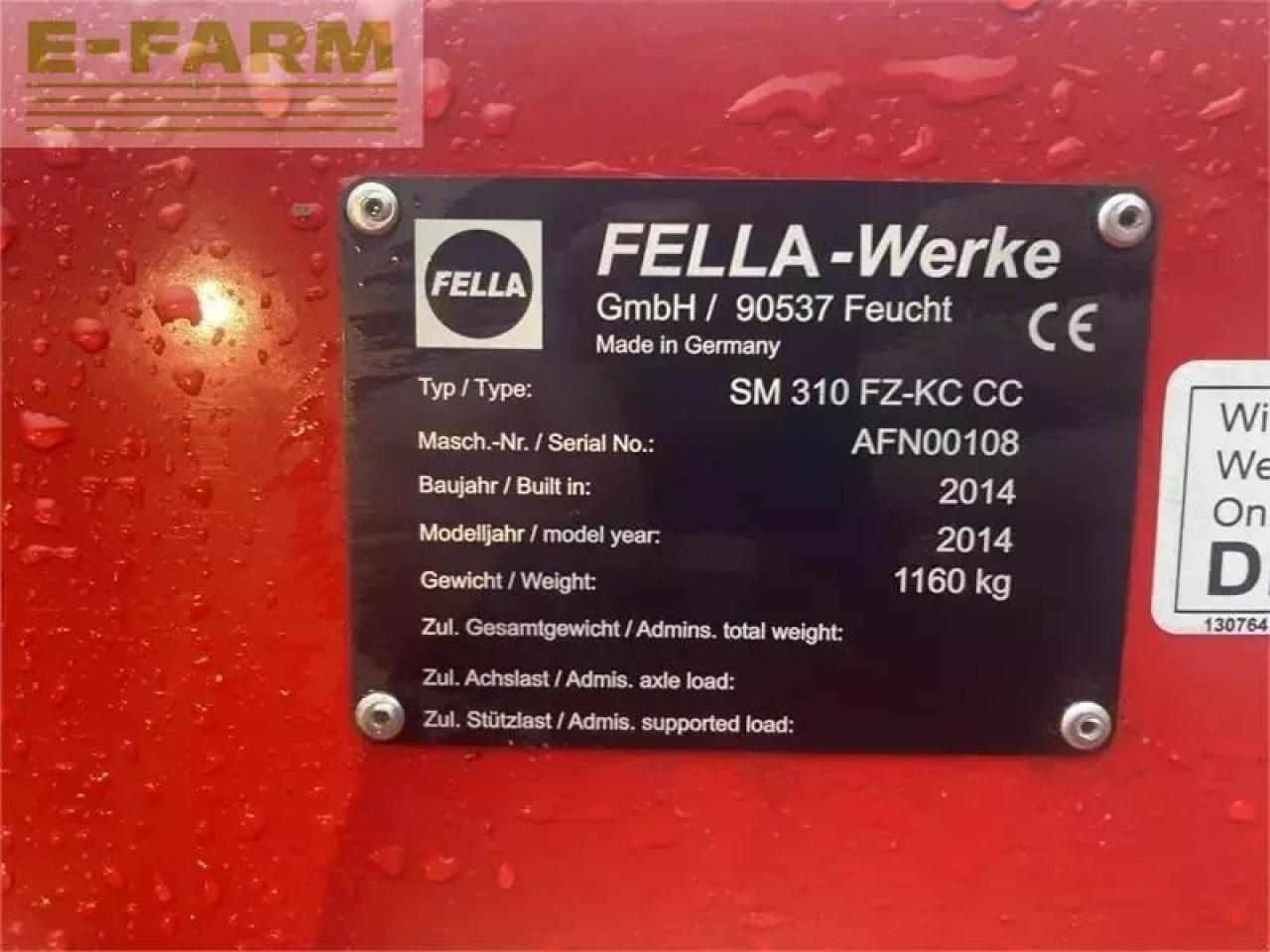 Fella sm 991 tl-kc / sm 310 fz kc - Косачка: снимка 3 Fella sm 991 tl-kc / sm 310 fz kc - Косачка: снимка 3