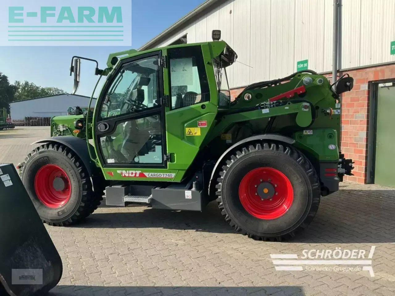 Телескопичен товарач Fendt cargo t 740 + schaufel + palettengabel: снимка 6
