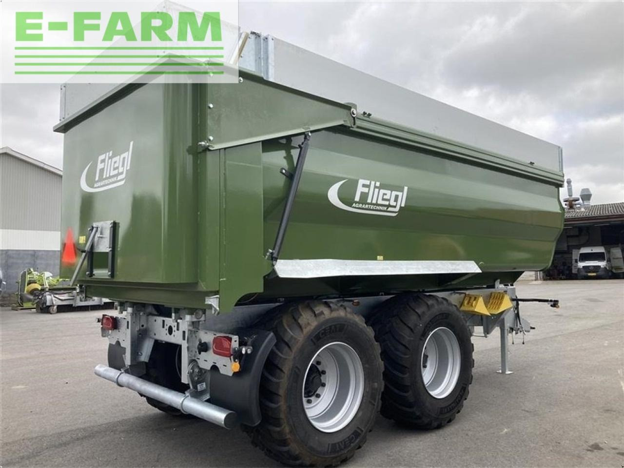 Селскостопанско ремарке самосвал Fliegl tmk 264 fox profi m/400 mm kornoverbygning: снимка 7