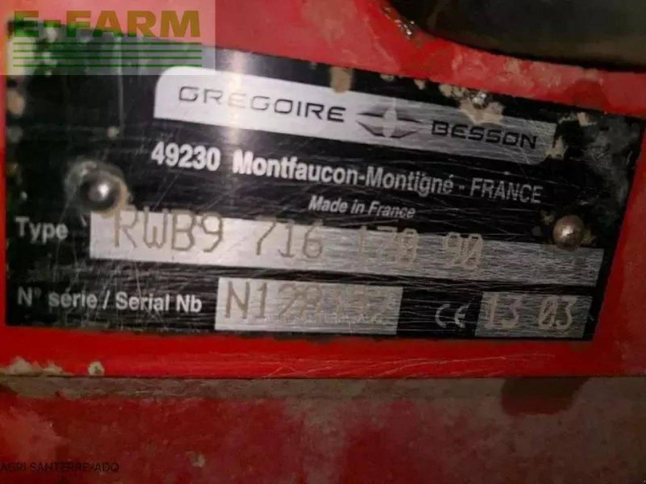 Gregoire Besson rwb9 - Плуг: снимка 4 Gregoire Besson rwb9 - Плуг: снимка 4