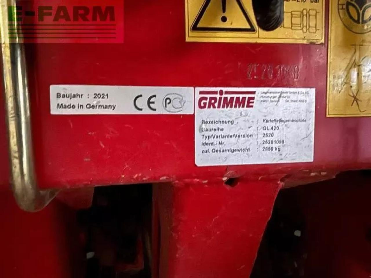 Grimme gl420 - Картофокомбайн: снимка 5 Grimme gl420 - Картофокомбайн: снимка 5