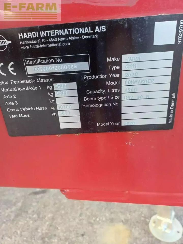 Hardi commander twin air 4500 - Прикачна пръскачка: снимка 4 Hardi commander twin air 4500 - Прикачна пръскачка: снимка 4