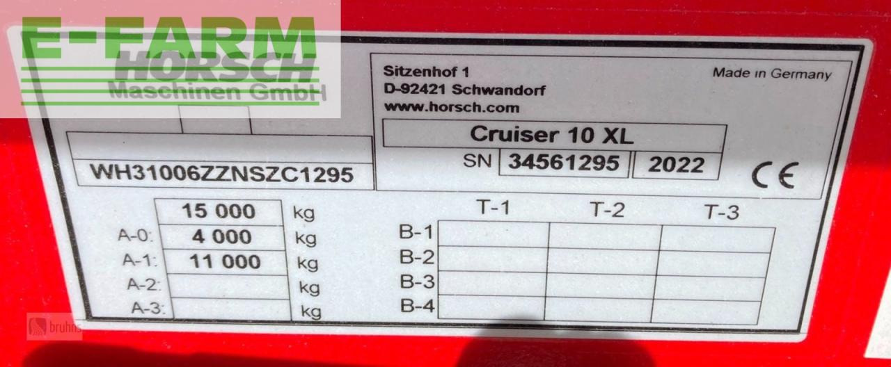 Култиватор Horsch cruiser 10xl - vorführgerät bj. 2022: снимка 11