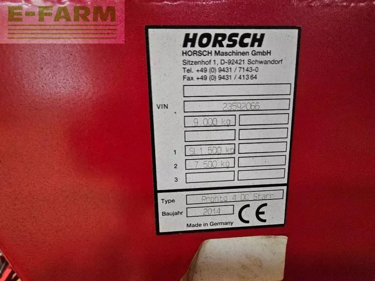 Horsch pronto 4 dc - Комбинирана сеялка: снимка 4 Horsch pronto 4 dc - Комбинирана сеялка: снимка 4