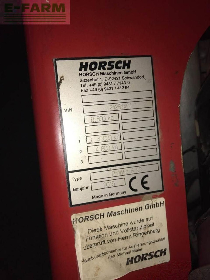 Horsch pronto 6 kr - Комбинирана сеялка: снимка 2 Horsch pronto 6 kr - Комбинирана сеялка: снимка 2