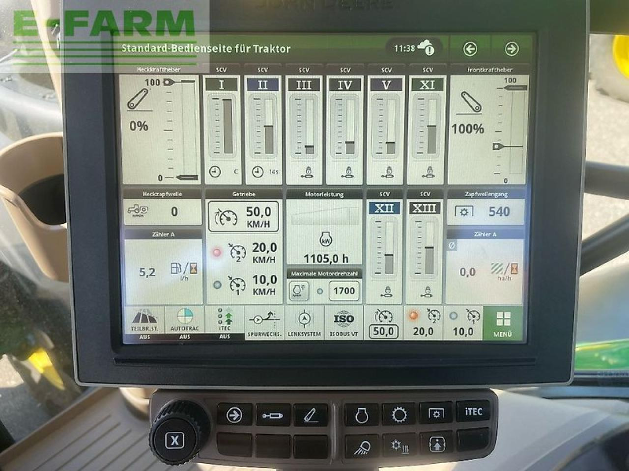 Трактор John Deere 6r215 / 6r 215: снимка 17