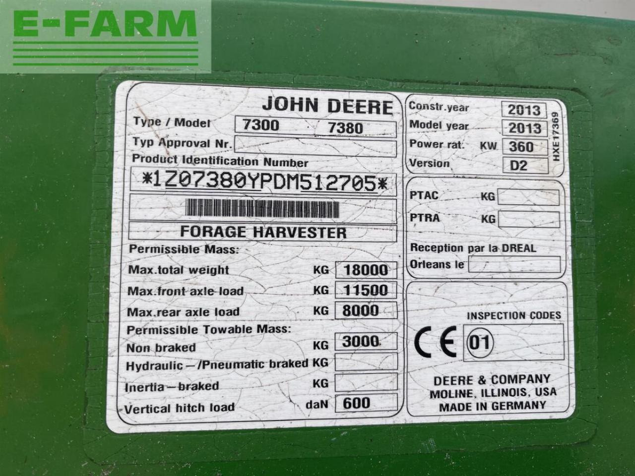 Силажокомбайн John Deere 7380i prodrive mit kemper 8rh u. pu: снимка 30 Силажокомбайн John Deere 7380i prodrive mit kemper 8rh u. pu: снимка 30