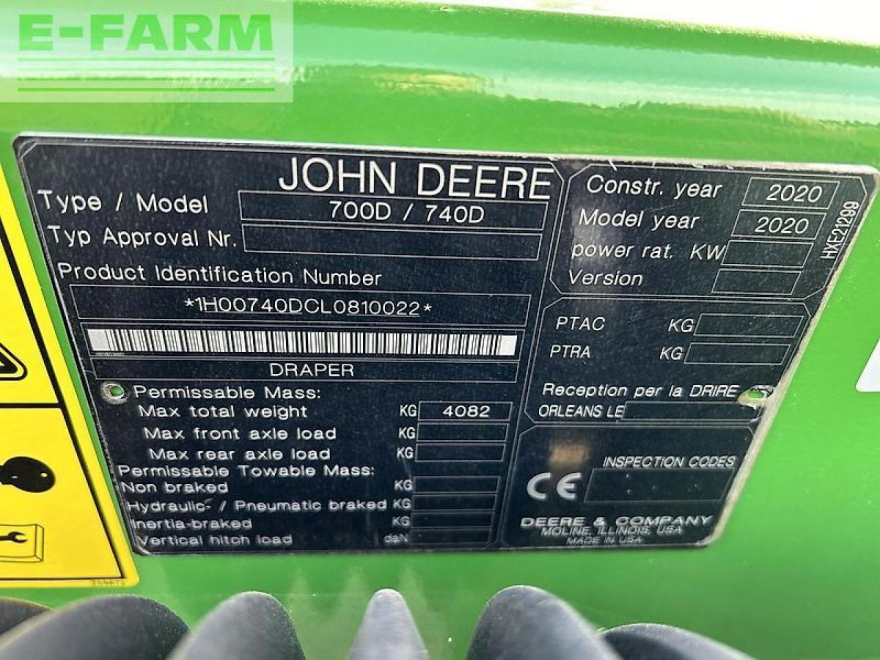 John Deere 740d - Принадлежност за силажокомбайн: снимка 4 John Deere 740d - Принадлежност за силажокомбайн: снимка 4