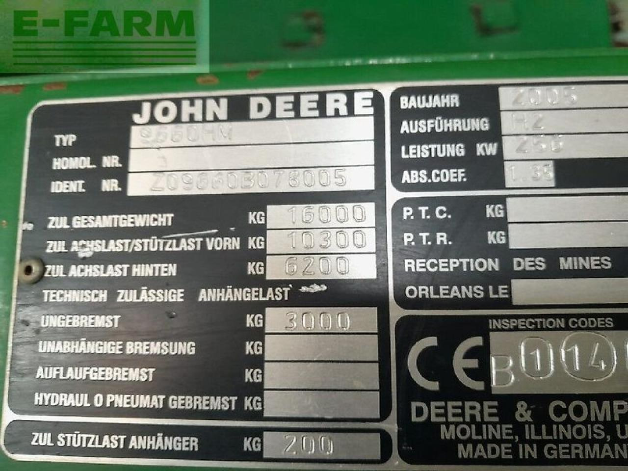 John Deere 9660i wts - Зърнокомбайн: снимка 2 John Deere 9660i wts - Зърнокомбайн: снимка 2