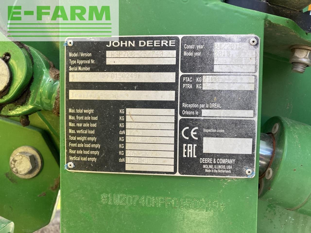 John Deere m740i - Прикачна пръскачка: снимка 3 John Deere m740i - Прикачна пръскачка: снимка 3