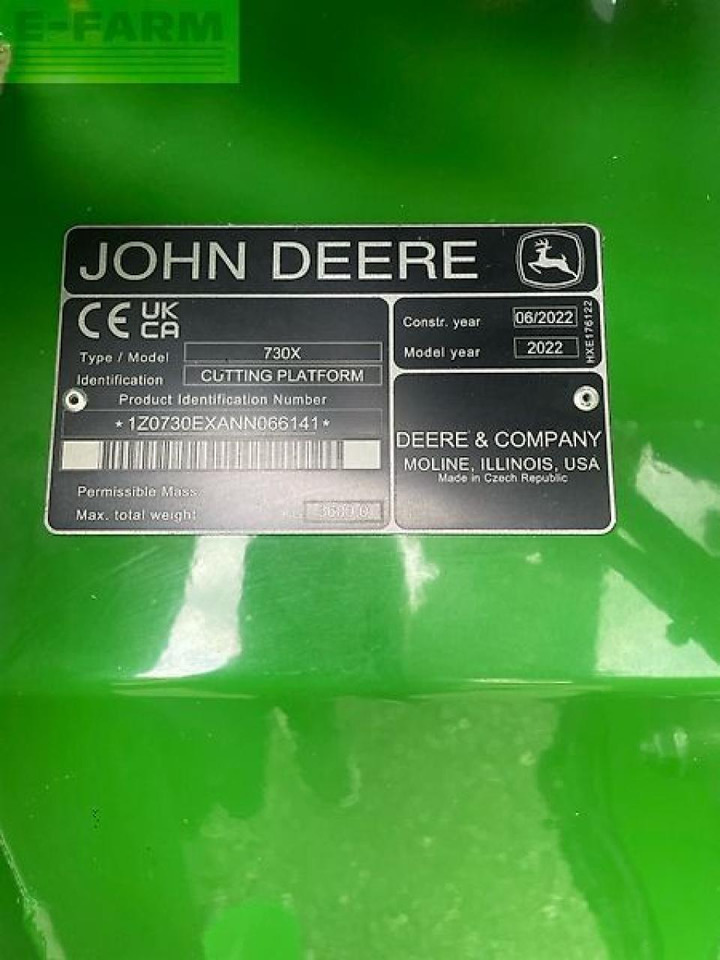 Зърнокомбайн John Deere s780i: снимка 21