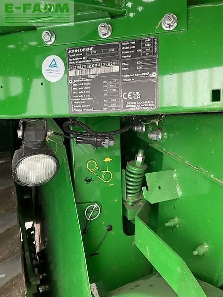 Зърнокомбайн John Deere s780i: снимка 11