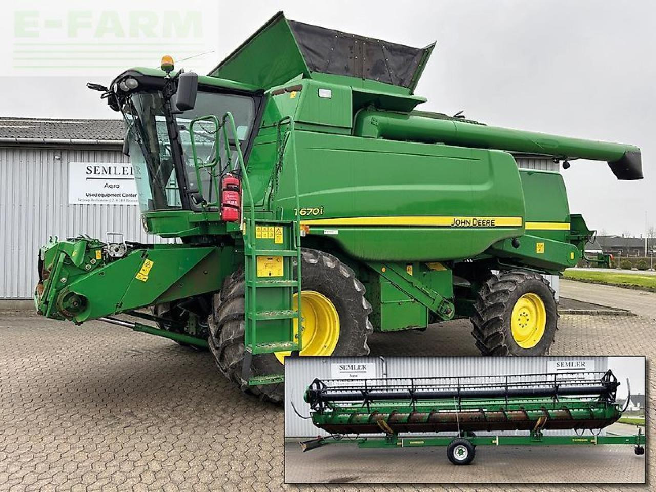 John Deere t670 - Зърнокомбайн: снимка 1 John Deere t670 - Зърнокомбайн: снимка 1