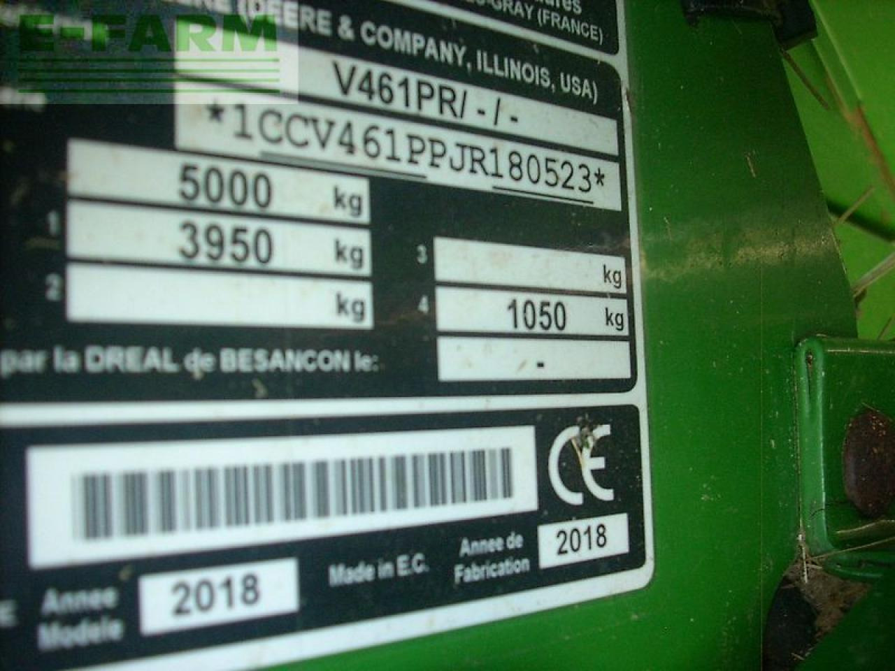 John Deere v461r isobus - Сламопреса за квадратни бали: снимка 4 John Deere v461r isobus - Сламопреса за квадратни бали: снимка 4