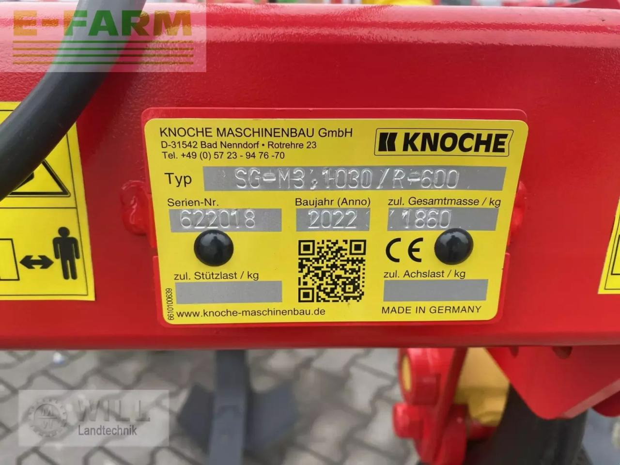 Knoche sg-m 3 1030 - Култиватор: снимка 5 Knoche sg-m 3 1030 - Култиватор: снимка 5