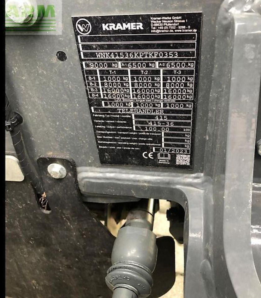 Kramer kt 357 - Телескопичен товарач: снимка 5 Kramer kt 357 - Телескопичен товарач: снимка 5