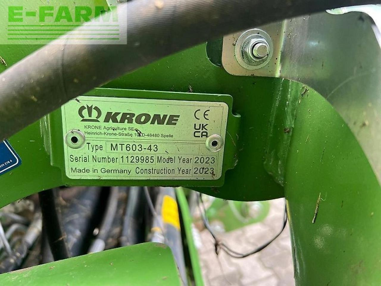 Krone ec b 1050 cv - Косачка: снимка 5 Krone ec b 1050 cv - Косачка: снимка 5