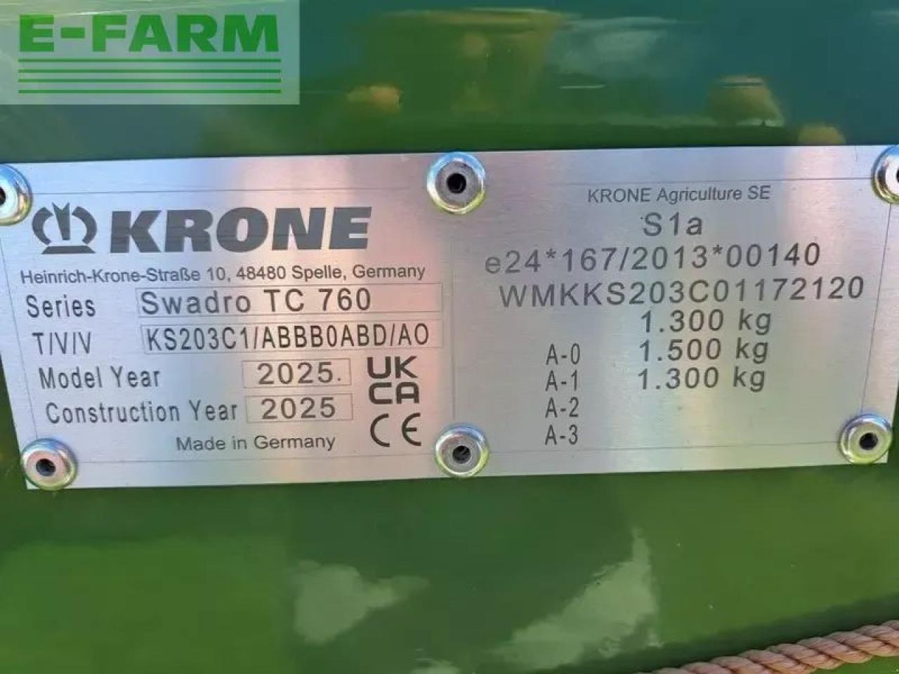 Krone krone swadro tc 760 - Гребло/ Сенообръщачка: снимка 5 Krone krone swadro tc 760 - Гребло/ Сенообръщачка: снимка 5