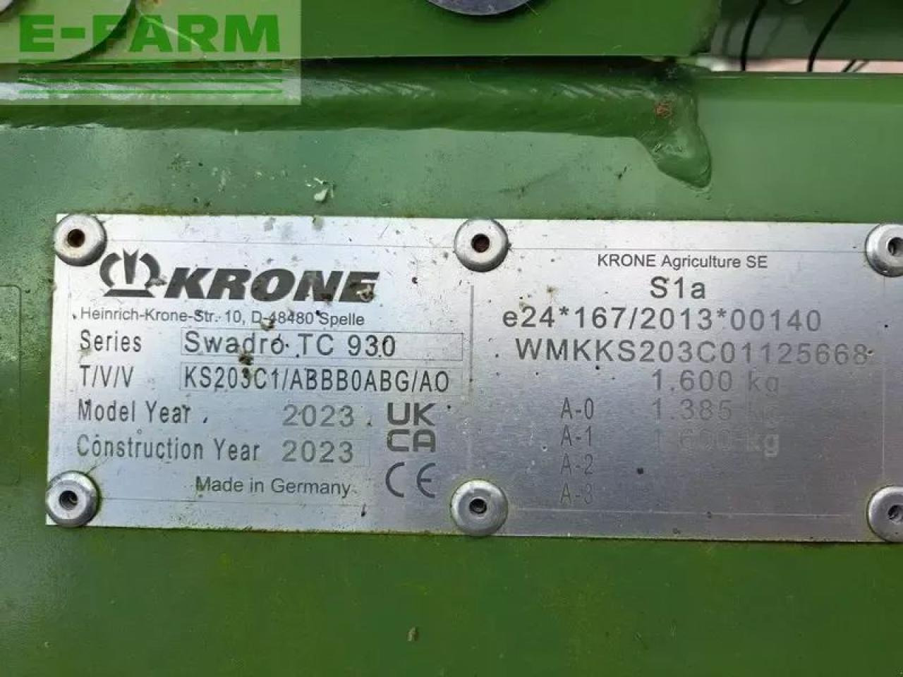 Krone swadro tc 930 - Гребло/ Сенообръщачка: снимка 4 Krone swadro tc 930 - Гребло/ Сенообръщачка: снимка 4