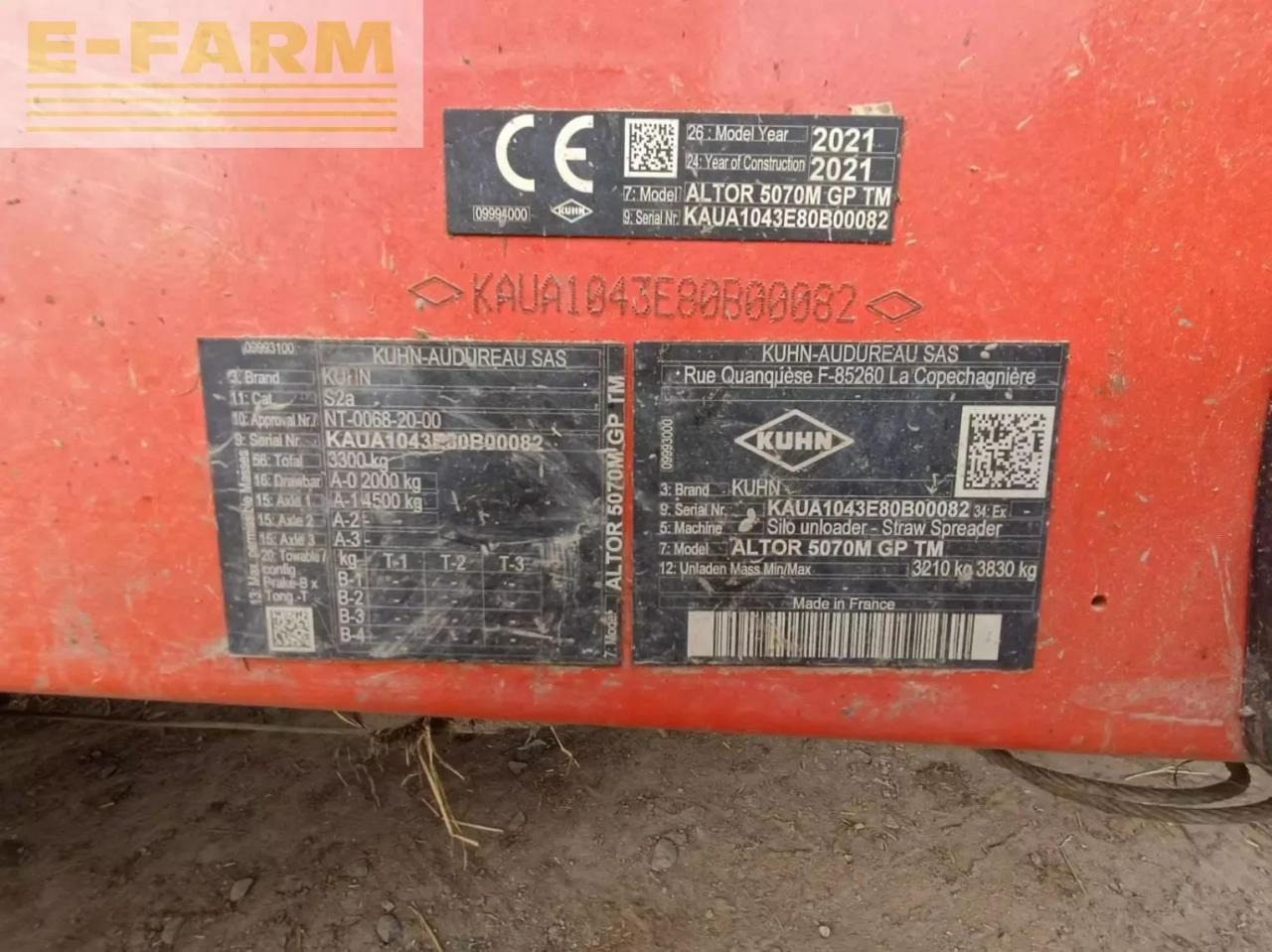 Kuhn altor 5070 - Оборудване за силаж: снимка 4 Kuhn altor 5070 - Оборудване за силаж: снимка 4