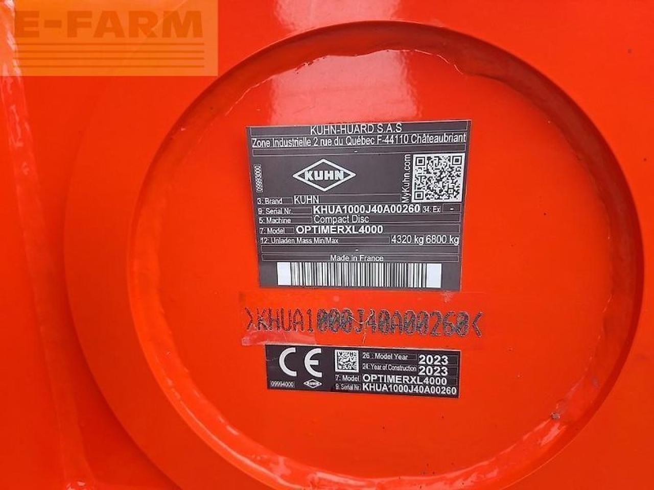 Kuhn optimer xl4000 - Дискова брана: снимка 5 Kuhn optimer xl4000 - Дискова брана: снимка 5