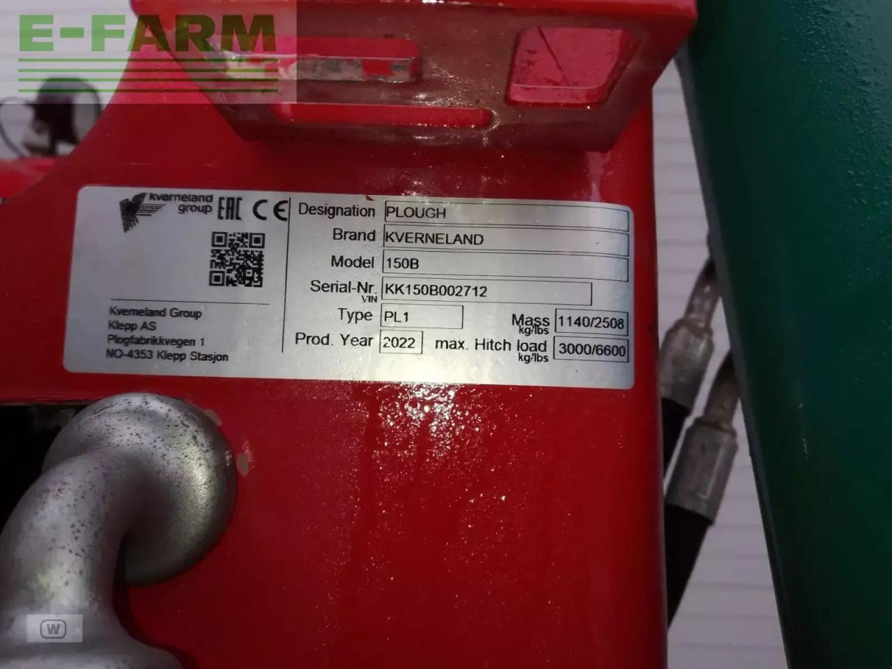 Kverneland 150 b - Плуг: снимка 2 Kverneland 150 b - Плуг: снимка 2