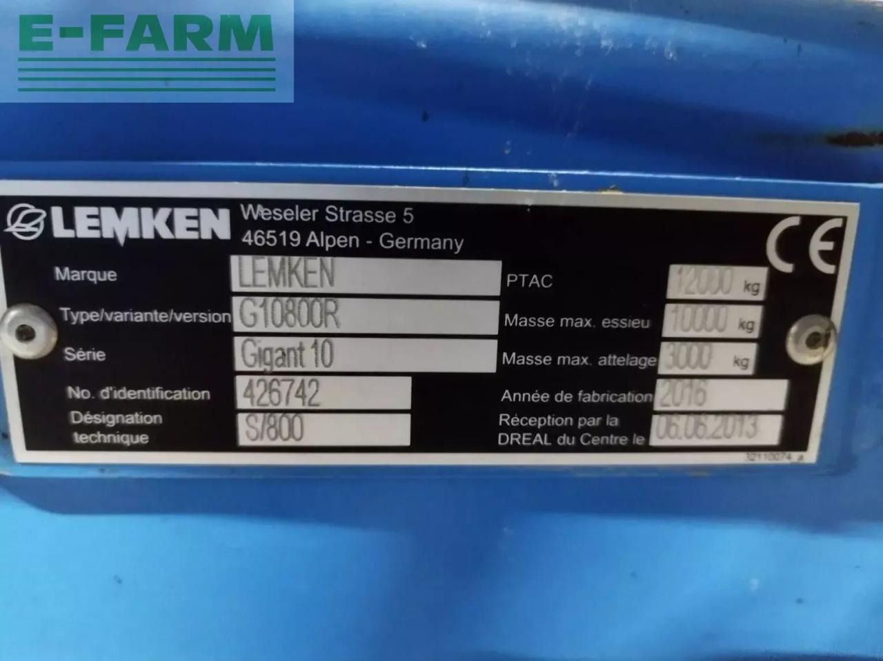 Култиватор Lemken gigant 10/800 rubin: снимка 7