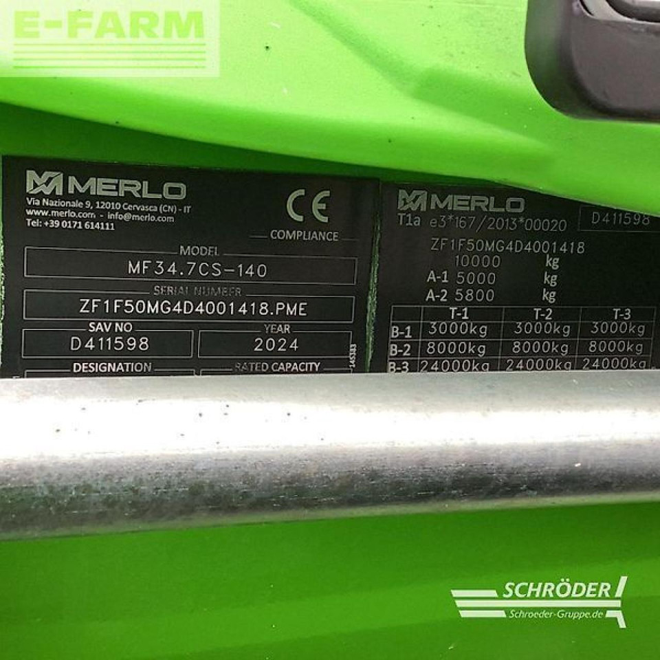 Телескопичен товарач Merlo multifarmer 34.7 cs - 140: снимка 10