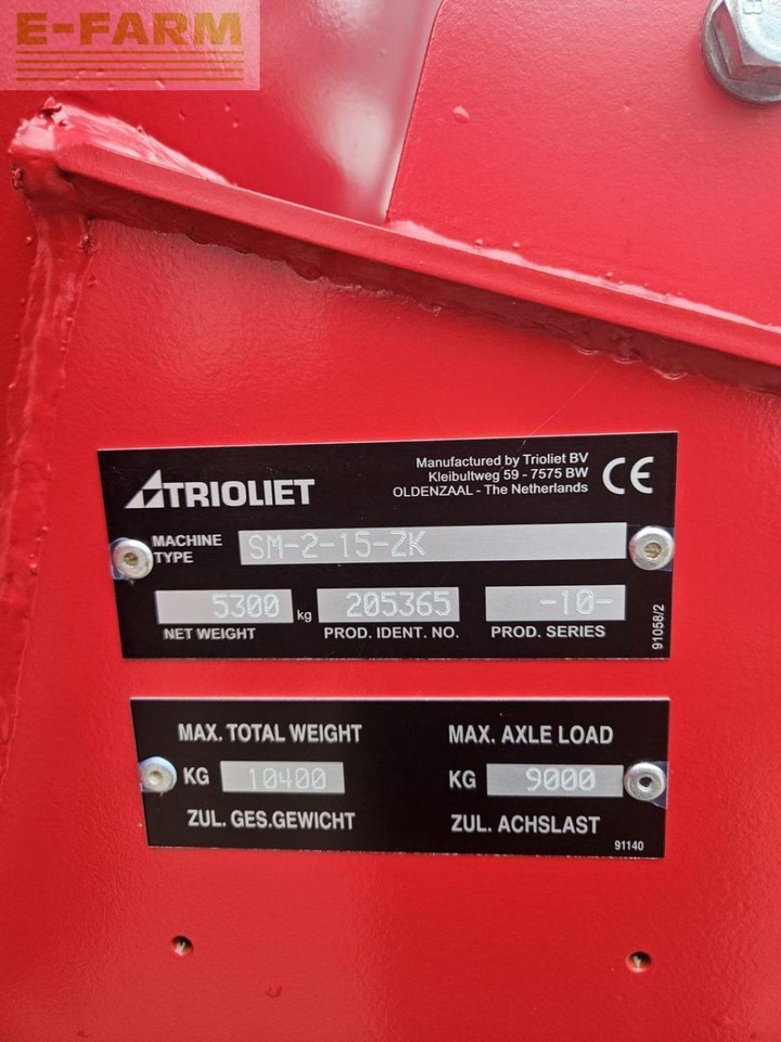 Trioliet gigant solomix 2-1500 - Техника за животновъдство: снимка 3 Trioliet gigant solomix 2-1500 - Техника за животновъдство: снимка 3