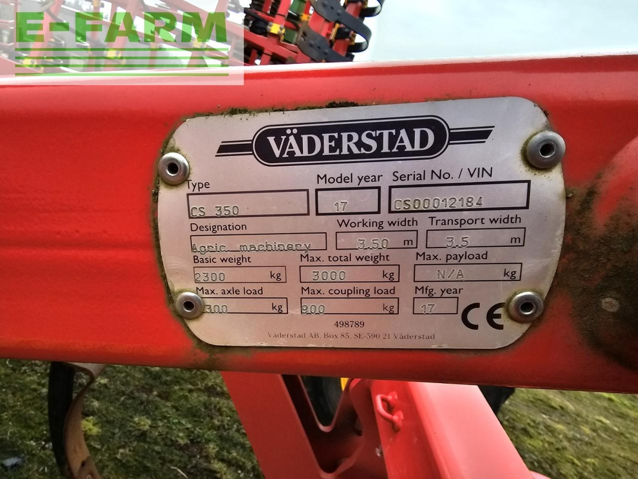 Väderstad Cultus Cs350 + Bdx-180 - Култиватор: снимка 4 Väderstad Cultus Cs350 + Bdx-180 - Култиватор: снимка 4