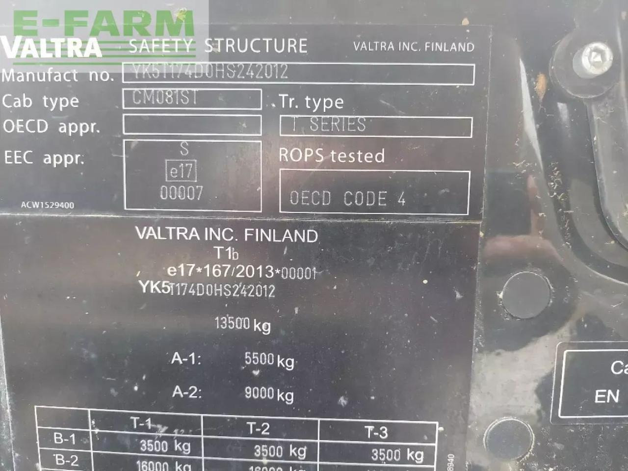 Valtra t 174e d smarttouch - Трактор: снимка 5 Valtra t 174e d smarttouch - Трактор: снимка 5