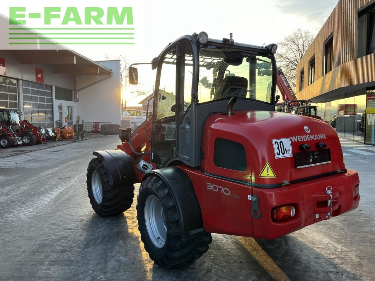 Телескопичен колесен товарач Weidemann 3070cx80 teleradlader 3100h, 30km/h 100l hydr.: снимка 13