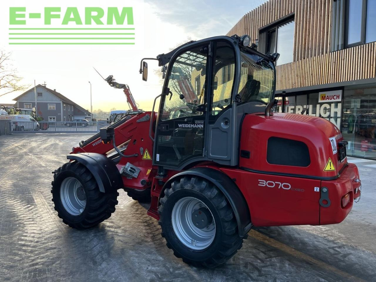Телескопичен колесен товарач Weidemann 3070cx80 teleradlader 3100h, 30km/h 100l hydr.: снимка 28