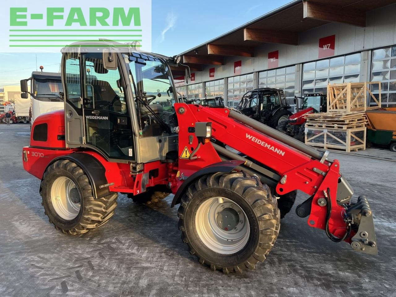 Телескопичен колесен товарач Weidemann 3070cx80 teleradlader 3100h, 30km/h 100l hydr.: снимка 18