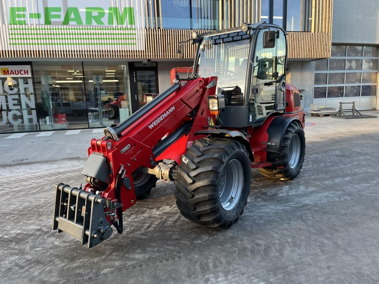 Телескопичен колесен товарач Weidemann 3070cx80 teleradlader 3100h, 30km/h 100l hydr.: снимка 24