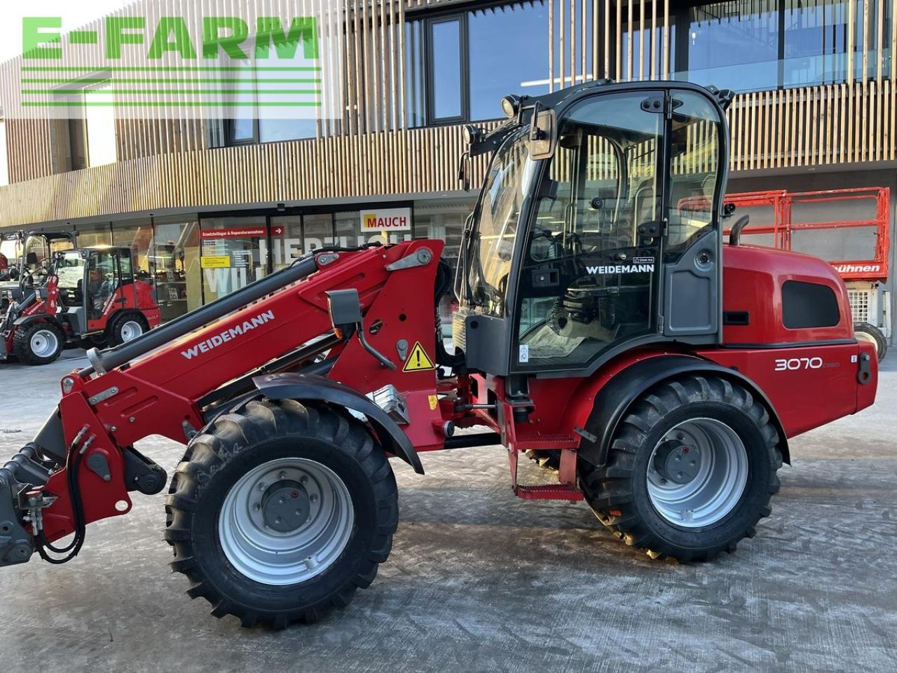 Телескопичен колесен товарач Weidemann 3070cx80 teleradlader 3100h, 30km/h 100l hydr.: снимка 26